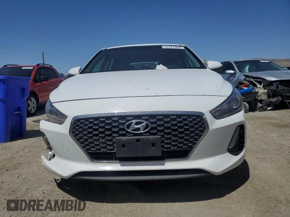 2018 Hyundai Elantra GT with VIN KMHH35LE0JU074104, listed as a Copart auction lot 55727404 with 34,769 mi miles and Salvage Title. Bid and sale history available at carsss.com. Image 5.