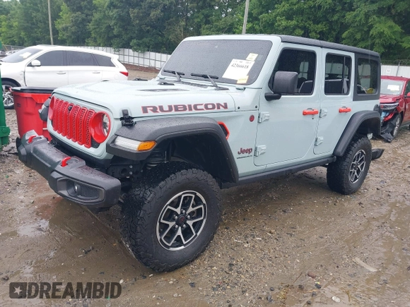 2024 Jeep Wrangler Rubicon with VIN 1C4PJXFG4RW160501, listed as a IAAI auction lot 42366618 with 16,515 mi miles and . Bid and sale history available at DreamBid. Image 2.