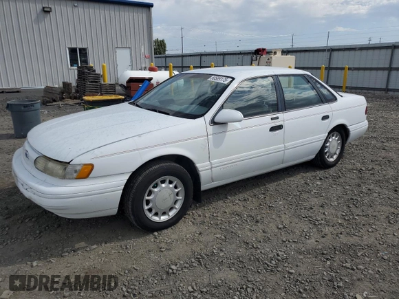 1993 Ford Taurus z VIN 1FALP5348PG189055, wystawiony jako Copart lot #58589175 z przebiegiem 45 421 mil mil oraz Tytuł czysty. Historia ofert i sprzedaży dostępna na DreamBid. Obrazek 1.