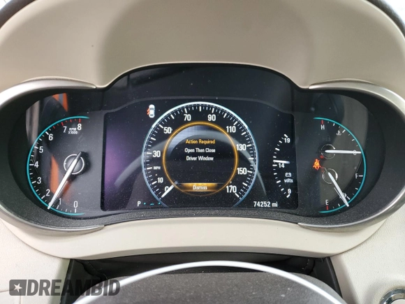 2015 Buick LaCrosse Premium II with VIN 1G4GF5G32FF316124, listed as a Copart auction lot 79464124 with 74,252 mi miles and Salvage Title. Bid and sale history available at DreamBid. Image 9.