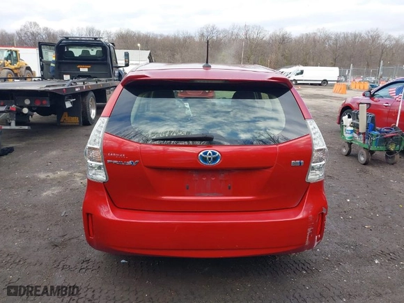 2014 Toyota Prius v Two with VIN JTDZN3EU8EJ003297, listed as a IAAI auction lot 41677576 with 117,180 mi miles. Bid and sale history available at carsss.com. Image 17.