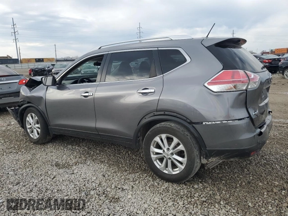 2016 Nissan Rogue SV with VIN KNMAT2MV3GP612157, listed as a Copart auction lot 49903025 with 0 mi miles and Salvage Title. Bid and sale history available at carsss.com. Image 2.