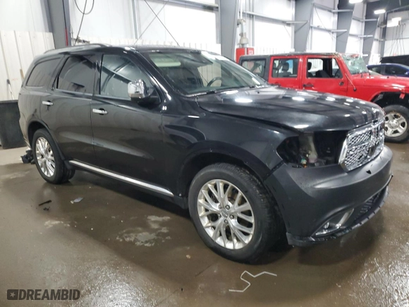 2015 Dodge Durango Citadel with VIN 1C4RDJEG5FC695834, listed as a Copart auction lot 48491395 with 177,552 mi miles and Salvage Title. Bid and sale history available at carsss.com. Image 4.