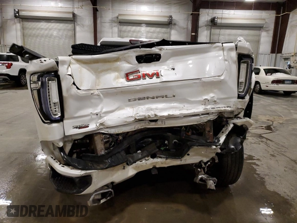 2022 GMC Sierra 1500 Limited Denali with VIN 3GTU9FEL5NG107996, listed as a Copart auction lot 81591094 with 25,969 mi miles and Salvage Title. Bid and sale history available at carsss.com. Image 6.