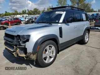 2020 Land Rover Defender HSE with VIN SALE1EEUXL2021788, listed as a Copart auction lot 73229824 with 65,889 mi miles and Salvage title. Bid and sale history available at DreamBid. Image 1.