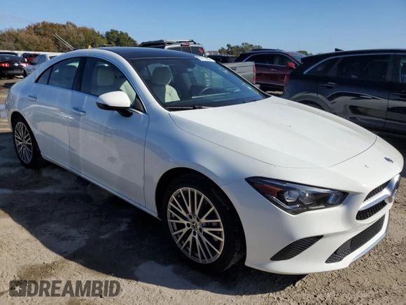 2023 Mercedes-Benz CLA 250 with VIN W1K5J4GB8PN329808, listed as a Copart auction lot 81716563 with 4,215 mi miles and . Bid and sale history available at DreamBid. Image 4.