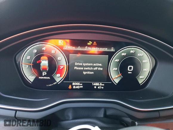 2021 Audi A5 Sportback S line Premium Plus with VIN WAUFACF53MA052425, listed as a Copart auction lot 45168953 with 8,066 mi miles. Bid and sale history available at carsss.com. Image 9.