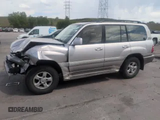 2002 Toyota Land Cruiser z VIN JTEHT05J622023202, wystawiony jako Copart lot #58443855 z przebiegiem Nie podano mil oraz Szkoda całkowita • Salvage title. Historia ofert i sprzedaży dostępna na DreamBid. Obrazek 1.