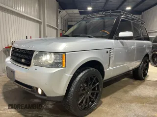 2011 Land Rover Range Rover HSE Lux with VIN SALMF1D42BA355759, listed as a Copart auction lot 52832745 with 77,618 mi miles and Salvage Title. Bid and sale history available at DreamBid. Image 2.