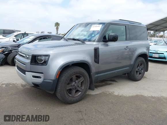 2021 Land Rover Defender with VIN SALEK6RX9M2059022, listed as a IAAI auction lot 42396995 with 53,015 mi miles and . Bid and sale history available at DreamBid. Image 2.
