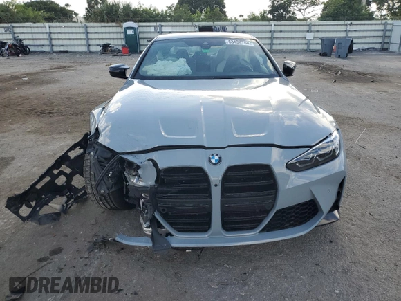 2024 BMW M4 Competition z VIN WBS33AZ01RCP71505, wystawiony jako Copart lot #63434764 z przebiegiem Nie podano mil oraz Szkoda całkowita • Salvage title. Historia ofert i sprzedaży dostępna na DreamBid. Obrazek 5.