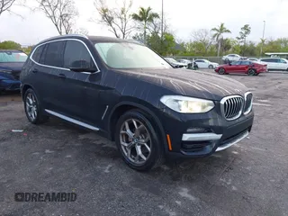 2020 BMW X3 sDrive30i with VIN 5UXTY3C06L9C17279, listed as a IAAI auction lot 41524271 with 38,401 mi miles and . Bid and sale history available at DreamBid. Image 1.