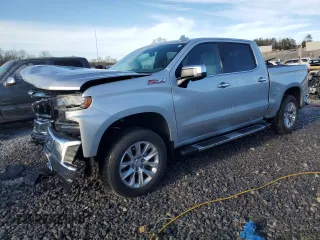 2020 Chevrolet Silverado 1500 LTZ with VIN 3GCUYGED1LG331510, listed as a Copart auction lot 45691385 with 74,304 mi miles and Salvage Title. Bid and sale history available at DreamBid. Image 1.