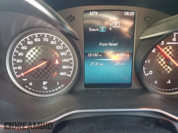 2019 Mercedes-Benz C 43 AMG with VIN WDDWK6EB3KF799425, listed as a Copart auction lot 77423024 with 15,130 mi miles and Non repairable. Bid and sale history available at DreamBid. Image 9.