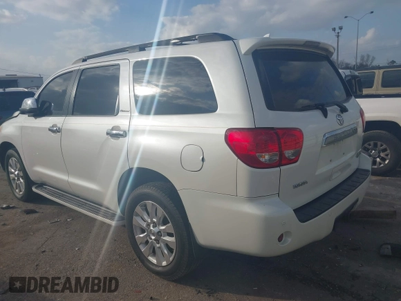 2010 Toyota Sequoia Platinum with VIN 5TDYY5G19AS029924, listed as a IAAI auction lot 41517560 with 166,752 mi miles. Bid and sale history available at carsss.com. Image 3.