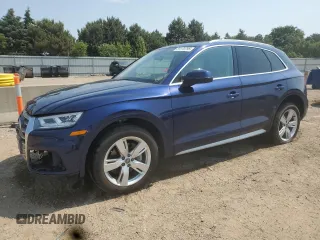 2018 Audi Q5 Premium Plus with VIN WA1BNAFY2J2021039, listed as a Copart auction lot 59170795 with 64,539 mi miles and Salvage title. Bid and sale history available at DreamBid. Image 1.