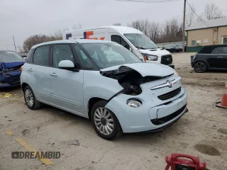 2014 FIAT 500L Easy with VIN ZFBCFABH8EZ020250, listed as a Copart auction lot 81355154 with 173,712 mi miles and Salvage Title. Bid and sale history available at carsss.com. Image 4.