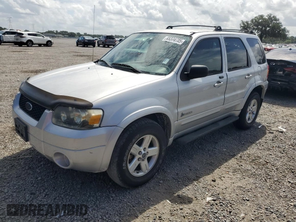 2006 Ford Escape Hybrid z VIN 1FMCU96H36KA35403, wystawiony jako Copart lot #65374705 z przebiegiem 127 689 mil mil oraz Czysty tytuł • Clean title. Historia ofert i sprzedaży dostępna na DreamBid. Obrazek 1.