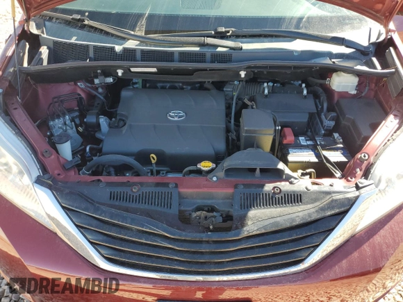 2014 Toyota Sienna LE with VIN 5TDJK3DC5ES075494, listed as a Copart auction lot 50102035 with 151,375 mi miles and Salvage Title. Bid and sale history available at DreamBid. Image 12.