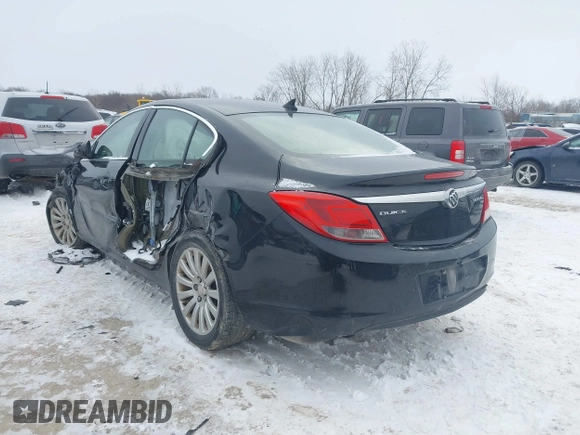2011 Buick Regal CXL RL2 with VIN 2G4GP5EC5B9185208, listed as a IAAI auction lot 41264795 with 200,647 mi miles. Bid and sale history available at carsss.com. Image 3.