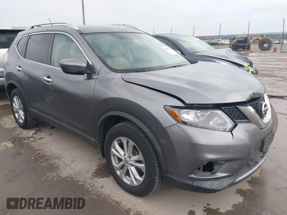 2016 Nissan Rogue SV with VIN KNMAT2MV5GP688589, listed as a IAAI auction lot 41285116 with 87,142 mi miles. Bid and sale history available at carsss.com. Image 1.