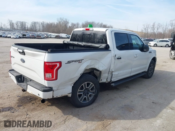 2016 Ford F-150 XLT with VIN 1FTEW1EP4GFC58013, listed as a IAAI auction lot 41805781 with 164,385 mi miles. Bid and sale history available at carsss.com. Image 4.