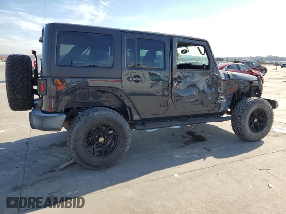 2017 Jeep Wrangler Unlimited Sport with VIN 1C4BJWDG7HL607071, listed as a Copart auction lot 88985355 with 123,795 mi miles and Salvage title. Bid and sale history available at DreamBid. Image 3.