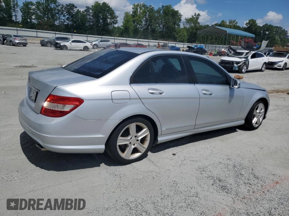 2010 Mercedes-Benz C 300 Sport with VIN WDDGF5EB1AF400092, listed as a Copart auction lot 65282535 with Not provided miles and Clean title. Bid and sale history available at DreamBid. Image 3.
