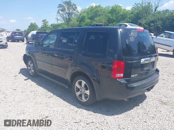 2013 Honda Pilot EX-L with VIN 5FNYF4H69DB024242, listed as a IAAI auction lot 42561279 with 205,611 mi miles and . Bid and sale history available at DreamBid. Image 3.