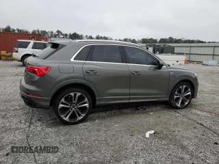 2019 Audi Q3 S line Premium Plus with VIN WA1EECF30K1067764, listed as a Copart auction lot 43360235 with 35,383 mi miles and Salvage Title. Bid and sale history available at carsss.com. Image 3.