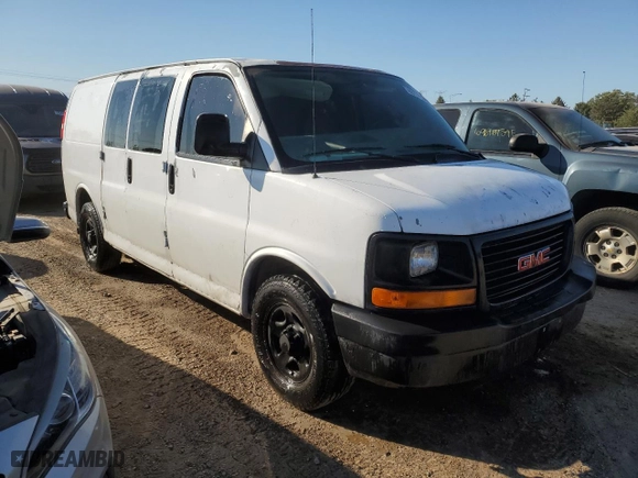 2006 GMC Savana Cargo Van with VIN 1GTFG15X961171835, listed as a Copart auction lot 69777534 with 227,545 mi miles and Salvage Title. Bid and sale history available at carsss.com. Image 4.
