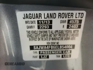 2014 Jaguar XK with VIN SAJWA4FB6ELB54004, listed as a Copart auction lot 43090565 with 0 mi miles and Non Repairable. Bid and sale history available at carsss.com. Image 13.