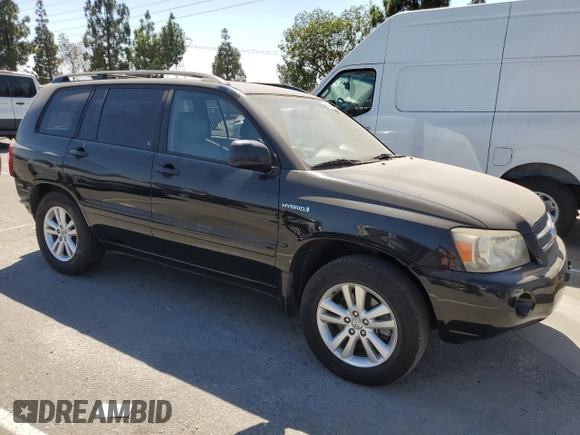 2006 Toyota Highlander Hybrid with VIN JTEDW21A360016359, listed as a Copart auction lot 68872664 with 195,906 mi miles and Salvage Title. Bid and sale history available at carsss.com. Image 4.