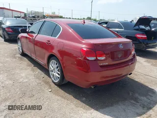2008 Lexus GS 350 with VIN JTHBE96S880039601, listed as a IAAI auction lot 41929475 with 222,066 mi miles. Bid and sale history available at carsss.com. Image 3.