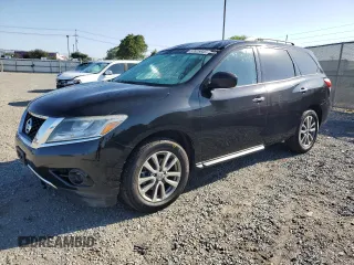 2016 Nissan Pathfinder S with VIN 5N1AR2MN7GC620991, listed as a Copart auction lot 57825845 with 185,997 mi miles and Salvage title. Bid and sale history available at DreamBid. Image 1.
