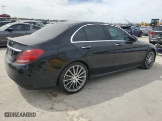 2017 Mercedes-Benz C-Class C 300 with VIN 55SWF4JB3HU206263, listed as a Copart auction lot 48812135 with 77,374 mi miles and Salvage Title. Bid and sale history available at carsss.com. Image 3.