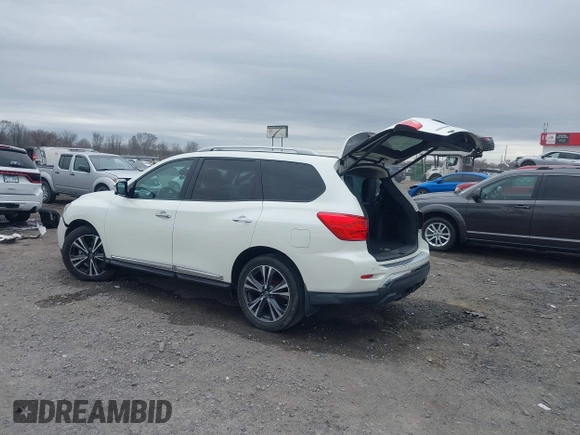 2017 Nissan Pathfinder S with VIN 5N1DR2MN4HC612538, listed as a IAAI auction lot 41699407 with 63,762 mi miles and . Bid and sale history available at DreamBid. Image 3.