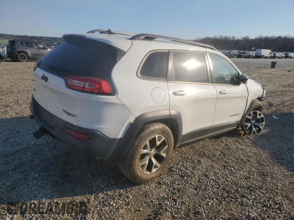 2015 Jeep Cherokee Trailhawk z VIN 1C4PJMBSXFW642149, wystawiony jako Copart lot #46656565 z przebiegiem 100 496 mil mil oraz Szkoda całkowita • Salvage title. Historia ofert i sprzedaży dostępna na DreamBid. Obrazek 3.