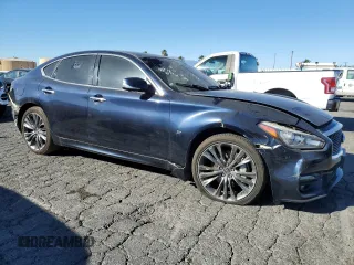 2017 Infiniti Q70 3.7 with VIN JN1BY1AP3HM740684, listed as a Copart auction lot 87654345 with 95,830 mi miles and Salvage Title. Bid and sale history available at carsss.com. Image 4.