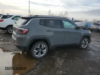 2021 Jeep Compass Limited with VIN 3C4NJDCB0MT551058, listed as a Copart auction lot 47301095 with 47,256 mi miles and Salvage Title. Bid and sale history available at DreamBid. Image 3.