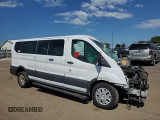 2018 Ford Transit Passenger XL with VIN 1FBZX2ZM1JKA57211, listed as a Copart auction lot 60220024 with Not Provided miles and Salvage Title. Bid and sale history available at DreamBid. Image 4.