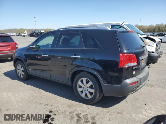 2012 Kia Sorento LX with VIN 5XYKTCA66CG282938, listed as a Copart auction lot 53566645 with 126,095 mi miles and Clean Title. Bid and sale history available at carsss.com. Image 2.