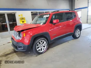 2015 Jeep Renegade Latitude z VIN ZACCJBBT9FPB27801, wystawiony jako Copart lot #52565985 z przebiegiem 91 159 mil mil oraz Szkoda całkowita • Salvage title. Historia ofert i sprzedaży dostępna na DreamBid. Obrazek 1.