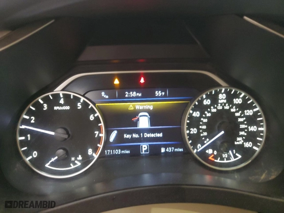 2015 Nissan Murano SL with VIN 5N1AZ2MH7FN260845, listed as a Copart auction lot 53277355 with 171,103 mi miles and Salvage Title. Bid and sale history available at carsss.com. Image 9.