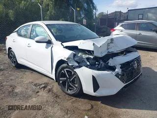 2024 Nissan Sentra SV with VIN 3N1AB8CV6RY362862, listed as a IAAI auction lot 41923401 with 12,332 mi miles and . Bid and sale history available at DreamBid. Image 1.