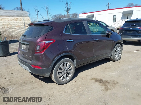 2018 Buick Encore Preferred with VIN KL4CJASB9JB682147, listed as a IAAI auction lot 41903115 with 57,897 mi miles and . Bid and sale history available at carsss.com. Image 4.