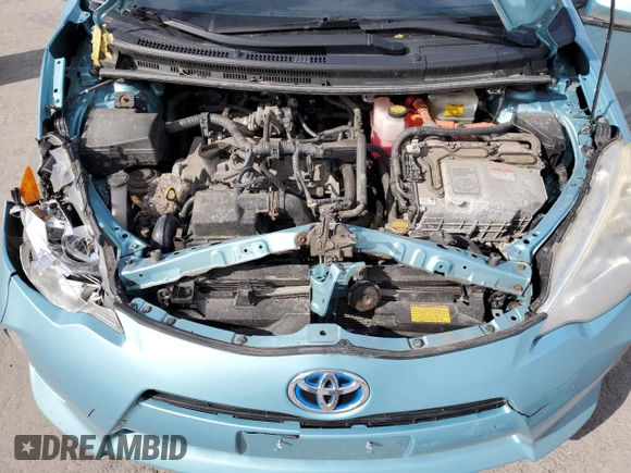 2013 Toyota Prius One with VIN JTDKDTB39D1049512, listed as a Copart auction lot 49312605 with Not Provided miles and Salvage Title. Bid and sale history available at DreamBid. Image 11.