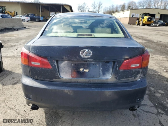 2006 Lexus IS 350 Auto with VIN JTHBE262165005846, listed as a Copart auction lot 50861105 with 98,315 mi miles and Salvage Title. Bid and sale history available at carsss.com. Image 6.