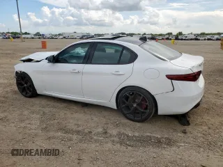 2019 Alfa Romeo Giulia with VIN ZARFAMAN6K7619968, listed as a Copart auction lot 61815425 with 30,055 mi miles and Salvage title. Bid and sale history available at DreamBid. Image 2.