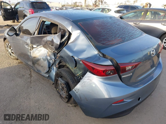 2015 Mazda 3 i Sport with VIN 3MZBM1U75FM145709, listed as a IAAI auction lot 41950471 with 124,407 mi miles and . Bid and sale history available at carsss.com. Image 3.